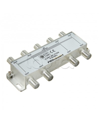 Сплиттер антенный ТВ х 8 под F разъём 5-1000 МГц PROCONNECT 05-6025 в Сочи Дополнительное оборудование для сетей Pintop.ru