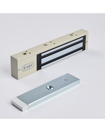 R-Lock RL-EM280-LSG - Электромагнитный замкок, 280кг, DC12/24B, цвет серый, RAL7032 (галечный серый), два датчика втроены в корпус замка: датчик Холла и магнито-контактный датчик в Сочи Электромагнитные замки Pintop.ru