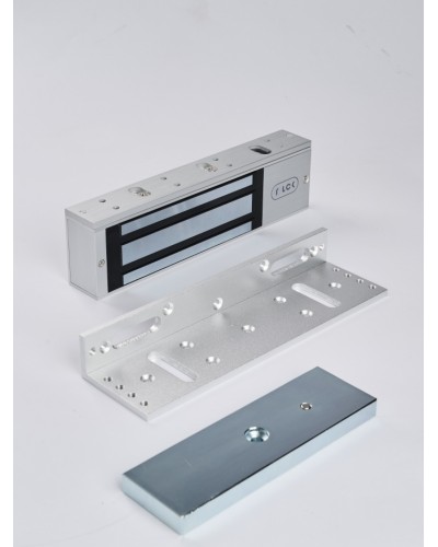 R-Lock RL-EML500-L0S - Электромагнитный замкок, 500кг, DC12/24B, цвет серебристый сатинированный алюминий RAL 7047 в Сочи Электромагнитные замки Pintop.ru