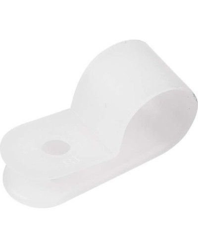 Кабельная скоба под винт 9 мм, белая, упаковка 50 шт. Rexant (07-4409) в Сочи Держатели, клипсы, скобы Pintop.ru