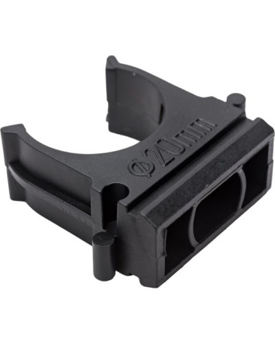 Крепеж-клипса для трубы ø 20 мм, черная (100 шт./уп.) Rexant (28-0120-3) в Сочи Держатели, клипсы, скобы Pintop.ru