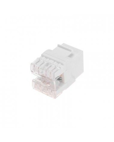 Модуль Keystone Jack RJ-45(8P8C), UTP неэкранированный, CAT 5e, тип 180 градусов, белый REXANT PRO 02-0060 в Сочи Модули Keystone Pintop.ru