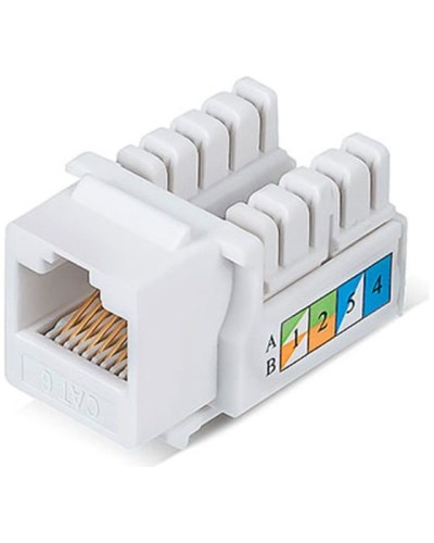 Модуль Keystone Jack RJ-45(8P8C), UTP неэкранированный, CAT 6, тип 90 градусов, белый REXANT PRO 02-0254 в Сочи Модули Keystone Pintop.ru
