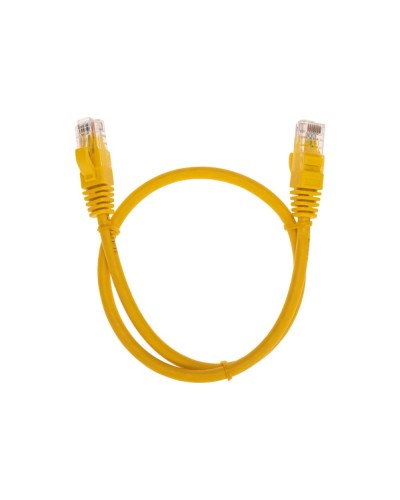 Патч-корд U/UTP, CAT 6, RJ45-RJ45, 26AWG, LSZH, желтый, 0,5м REXANT 02-0295-05 в Сочи Патчкорды (медные) Pintop.ru