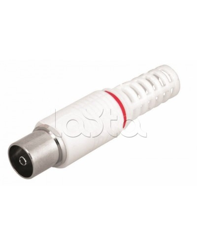 Разъем гнездо TV без пайки белый (100шт/уп) REXANT 05-2043 в Сочи Коннекторы Pintop.ru