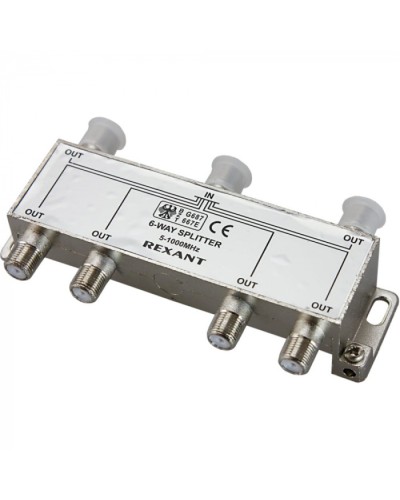 Делитель телевизионный ТВх6 под F разъём 5-1000 МГц (5шт/уп) REXANT 05-6004 в Сочи Системы видеонаблюдения Pintop.ru
