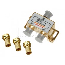 Делитель телевизионный ТВx2 + 3 шт. F BOX 5-1000 МГц GOLD (10шт/уп) REXANT 05-6101-1