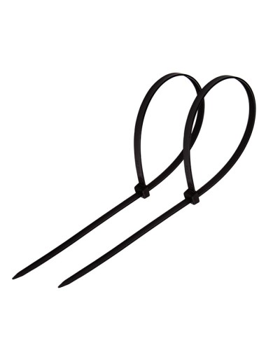 Хомут-стяжка нейлоновый 4х250 мм чёрный (100шт/уп) REXANT 07-0251 в Сочи Стяжки-хомуты Pintop.ru