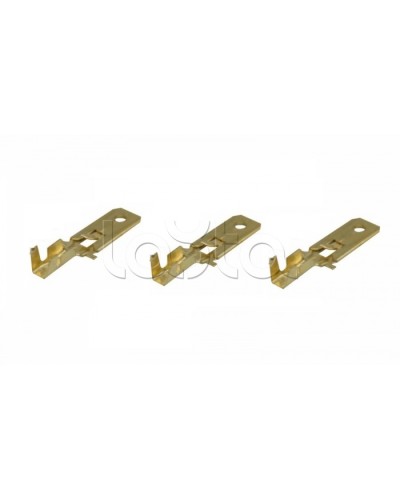 Клемма плоская 1-1.5 мм² (КП штекер - 6.3мм) (100шт/уп) REXANT 08-0911 в Сочи Клеммные колодки Pintop.ru