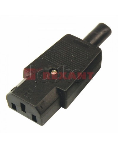 Гнездо сетевое на шнур (25шт/уп) REXANT 11-0004 в Сочи Коннекторы Pintop.ru