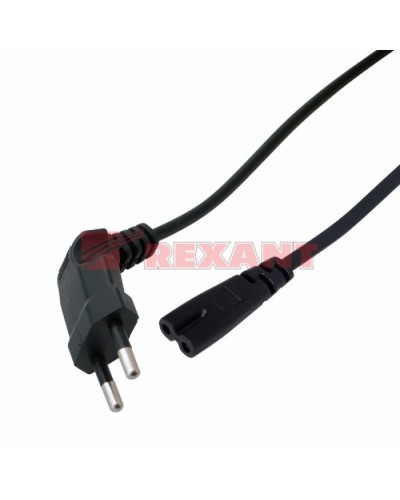 Шнур сетевой (угловая вилка) 2x0.75мм² 1.5М (10шт/уп) REXANT 11-1104 в Сочи Патч-корды и пигтейлы Pintop.ru