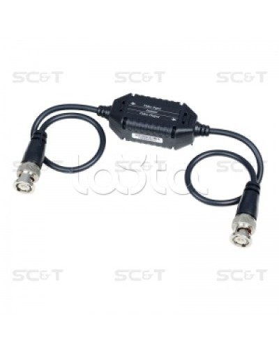 Изолятор коаксиального кабеля (AHD/CVI/TVI) для защиты от искажений по земле SC&T GL001HDP в Сочи Видеоусилители, Модуляторы, Делители Pintop.ru