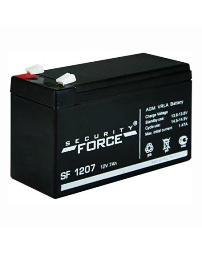 Аккумулятор свинцово-кислотный Security Force SF 1207 в Сочи Электротехническое оборудование Pintop.ru