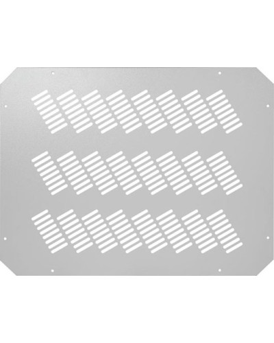 Заглушка проема вентиляторного блока, перфорированная TLK TLK-BLNK-FAN-P-GY в Сочи Полки для шкафов и стоек Pintop.ru