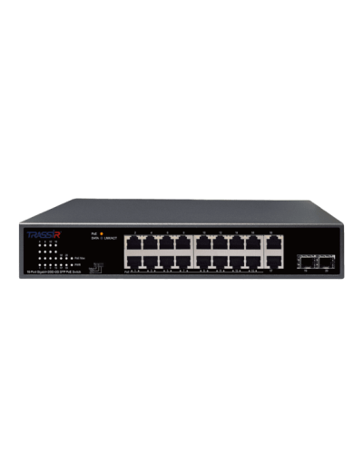 Неуправляемый коммутатор DSSL TRASSIR TR-NS14202S-185-16POE в Сочи Коммутаторы Pintop.ru