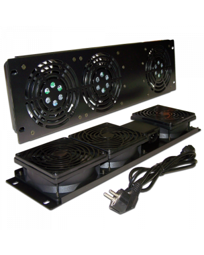 Блок 2-х вентиляторов 19 вертикальный, без термостата, 3U TWT (TWT-CB-FANV2-RACK) в Сочи Вентиляторные модули Pintop.ru