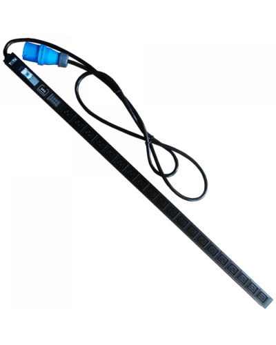 Блок розеток верт, 1-фазный с авт., A/V-метр, 16A / 250V, 20xC19, шнур 3.0 м, IEC309 TWT (TWT-PDVI-20C9-I9) в Сочи Блоки розеток Pintop.ru