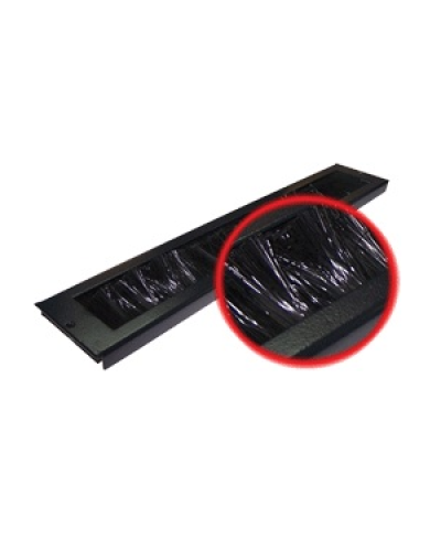 Ввод кабельный щеточный для напольных шкафов Business (черный) TWT TWT-CBB-BP в Сочи Аксессуары для стоек и шкафов Pintop.ru