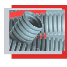 Труба гофрированная ПВХ тяжелая, с зондом диам. 40 мм (20м) Экопласт 11140