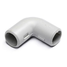 Угол 90° (из двух частей) для труб D25 мм, без галогена (25 шт/уп) Экопласт 41225-25HF