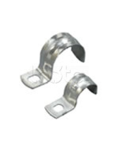 Скоба оцинкованная с одним отверстием для трубы D60-63 мм, м.о. 8,5-6,0мм (1уп=50шт) Экопласт (43760P) в Сочи Держатели, клипсы, скобы Pintop.ru