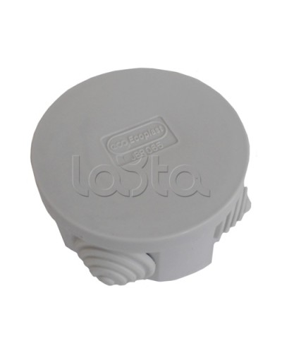 Коробка распределительная о/п с крышкой D65х35 мм, 4 вых., без галогена Экопласт 44004HF в Сочи Распределительные коробки Pintop.ru