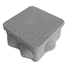 Коробка распред. о/п, для монтажного пистолета 85х85х50 6 вых, IP44 (1кор.=174шт.) Экопласт 44066