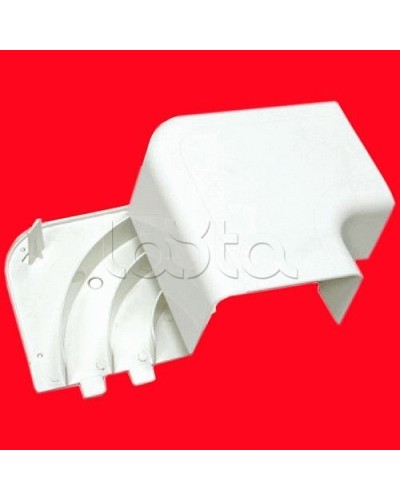 Угол плоский 100х40 с задней стенкой и разделителем для кабель-канала серии ARC-LAN, огнестойкость E15-E110 Экопласт 576314-E110 в Сочи Аксессуары для кабель-канала Pintop.ru