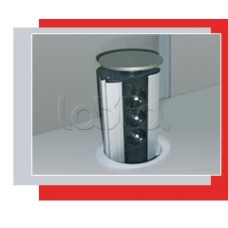 Блок розеточный настольный, 3 розетки (45х45мм) Экопласт 70303