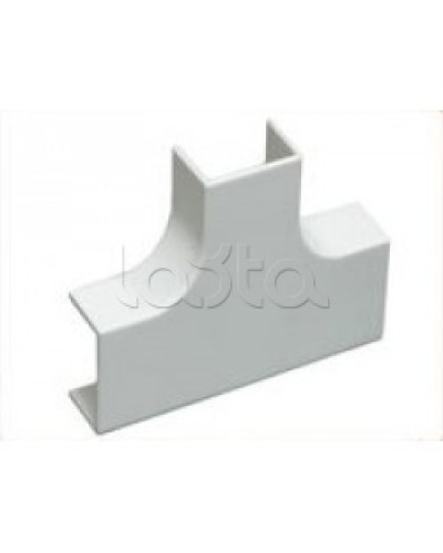 Угол Т-образный плавный стандарт TIA 40x16 мм Экопласт 72406R в Сочи Аксессуары для кабель-канала Pintop.ru