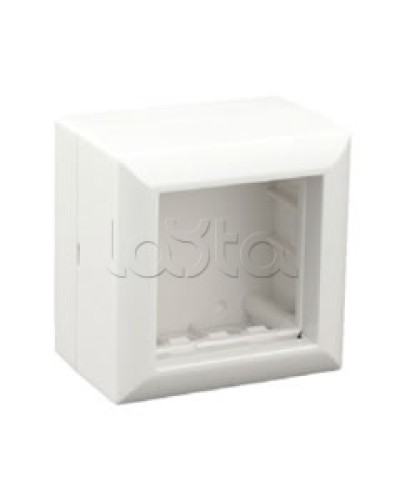 Коробка для открытой проводки на 1 пост 45х45 мм Экопласт 72914 в Сочи Распределительные коробки Pintop.ru