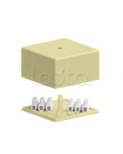 SD3 Коробка распределительная для о/п, 75х75х40мм без галогена (белый) Экопласт (72932HF) в Сочи Распределительные коробки Pintop.ru