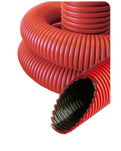 NR040 Гофрированные трубы для прокладки кабеля под землей с протяжкой D40мм (внешн.) (801040) в Сочи Труба гофрированная Pintop.ru