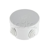 Экопласт JBR080 Коробка распред. о/п, D=80х40мм 4 вых., IP44 чёрный