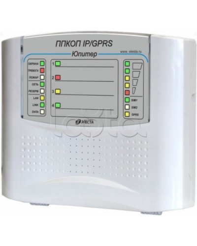 Элеста Юпитер-1431 (ППКОП Юпитер-4 IP/GPRS, пластик. корпус) в Сочи Приемно-контрольные приборы Pintop.ru
