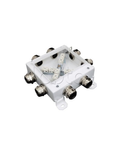 Коробка монтажная огнестойкая Гефест КМ-О (12к*6,0)-IP66 1212, 8 вводов 123х123х6 в Сочи Распределительные коробки Pintop.ru