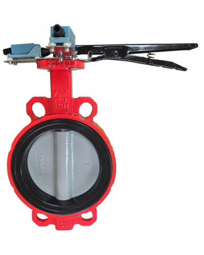 Затвор дисковый межфланцевый Зт80/1.6-УФ.УХЛ4-Аква-Гефест с рукояткой в Сочи Затворы дисковые Pintop.ru