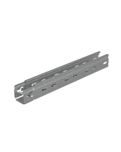 Лоток перфорированный 50х50х0,8 L2500 мм Быстрый монтаж ПЛЮС INOX304 КМ-Профиль (LPplus50-50-0.8-2500 INOX304) в Сочи Кабельные лотки Pintop.ru