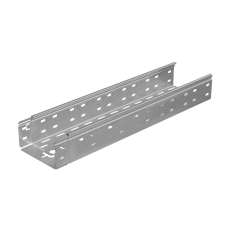 Лоток перфорированный 80х150х0,8 L3000 мм "Быстрый монтаж ПЛЮС" КМ-Профиль (LPplus80-150-0.8-3000)