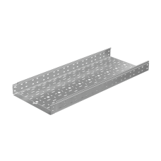 Лоток перфорированный 80х400х1,0 L3000 мм "Быстрый монтаж ПЛЮС" HD85 КМ-профиль (LPplus80-400-1.0-3000 HD85)