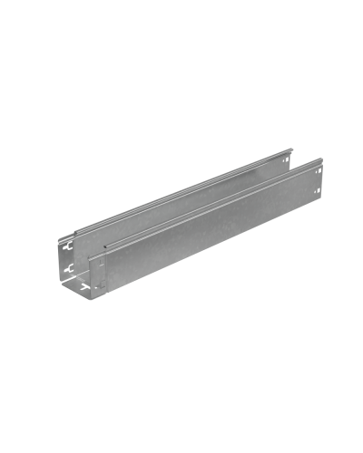 Лоток неперфорированный 100х100х1,2 L4000 мм Быстрый монтаж ПЛЮС HD85 КМ-профиль (LNplus100-100-1.2-4000 HD85) в Сочи Кабельные лотки Pintop.ru