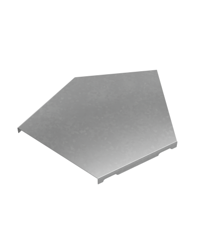 Крышка горизонтального угла 45 гр. 150 мм ПЛЮС HD КМ-Профиль (KGLplus45-150 HD) в Сочи Аксессуары для лотков Pintop.ru