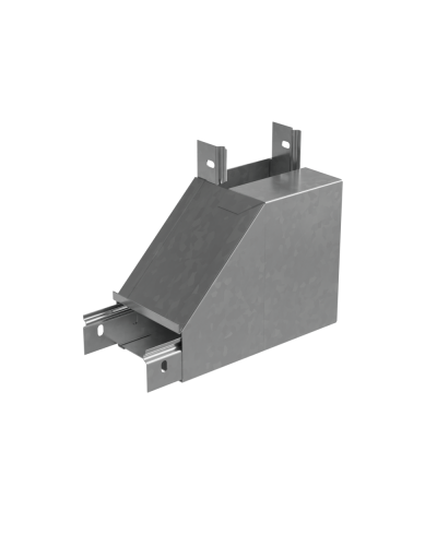 Угол вертикальный внутренний L 50х150 мм с разворотом трассы на 90 гр. ПЛЮС INOX304 КМ-Профиль (NLPDplus90-50-150-L INOX304) в Сочи Аксессуары для лотков Pintop.ru