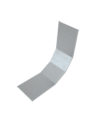 Крышка лестничного вертикального внутреннего угла 90 гр. 600 мм HD85 КМ-профиль (KLNL90-600 HD85) в Сочи Аксессуары для лотков Pintop.ru