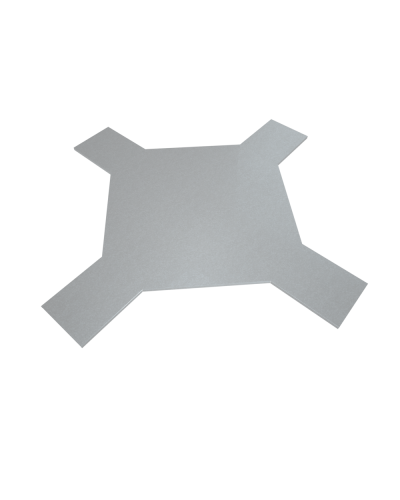 Крышка лестничного Х-разветвителя 100 мм INOX304 КМ-Профиль (KLXD100 INOX304) в Сочи Аксессуары для лотков Pintop.ru