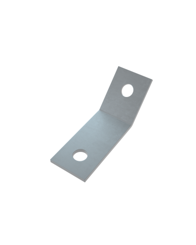 Уголок 45 гр. (2 отверстия) КМ-Профиль (USG45-2) в Сочи Аксессуары для лотков Pintop.ru