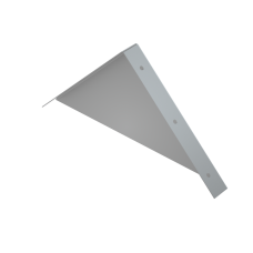 Заглушка двускатной крышки 100 мм HD КМ-Профиль (ZKLZ100 HD)