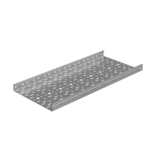 Лоток перфорированный 50х400х1,5 L2500 мм "Стандарт ПЛЮС" INOX304 КМ-Профиль (LPEplus50-400-1.5-2500 INOX304)