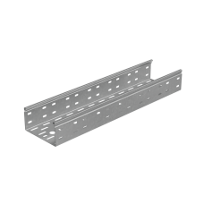 Лоток перфорированный 80х150х1,0 L2500 мм "Стандарт ПЛЮС" INOX304 КМ-Профиль (LPEplus80-150-1.0-2500 INOX304)