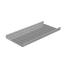 Лоток перфорированный 80х600х1,5 L2000 мм "Стандарт ПЛЮС" INOX304 КМ-Профиль (LPEplus80-600-1.5-2000 INOX304)